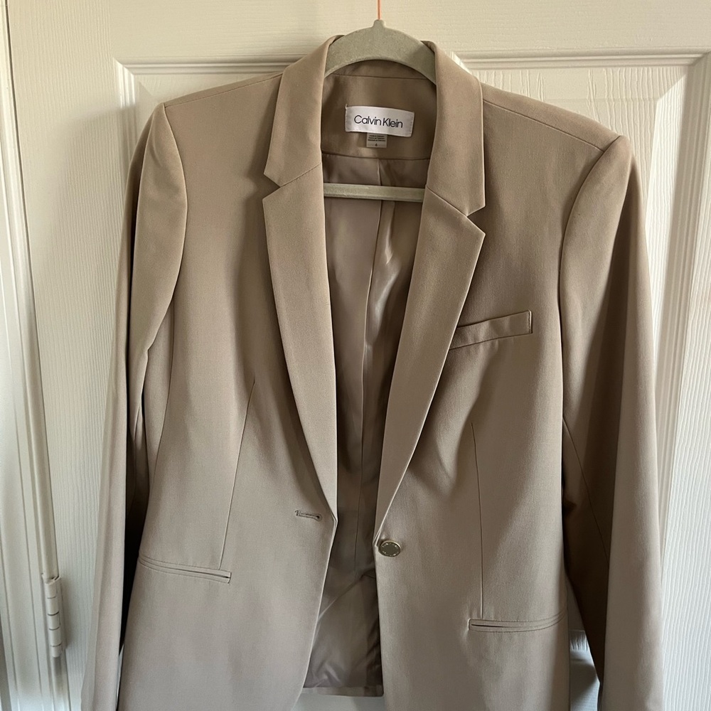 Gently Used Calvin Klein Cream Blazer
